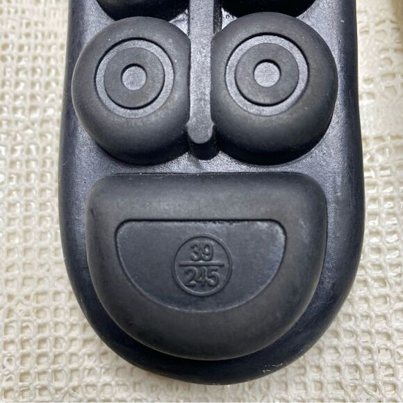 Womens Mules Perforated Leather Cutout Slip-On Rubber Soles 39 EU 8.5 US White - Picture 6 of 6